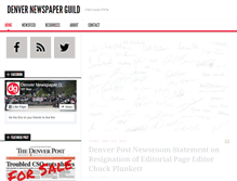 Tablet Screenshot of denvernewspaperguild.org
